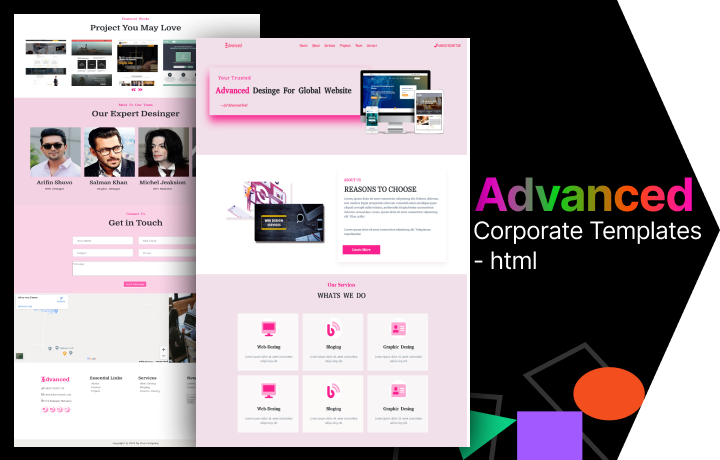 How to make Advanced corporate template