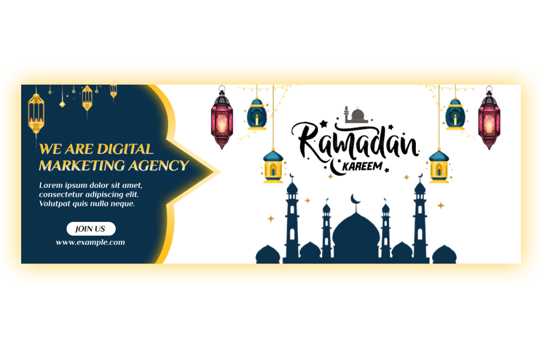 Ramadan Kareem Facebook cover for your Agency
