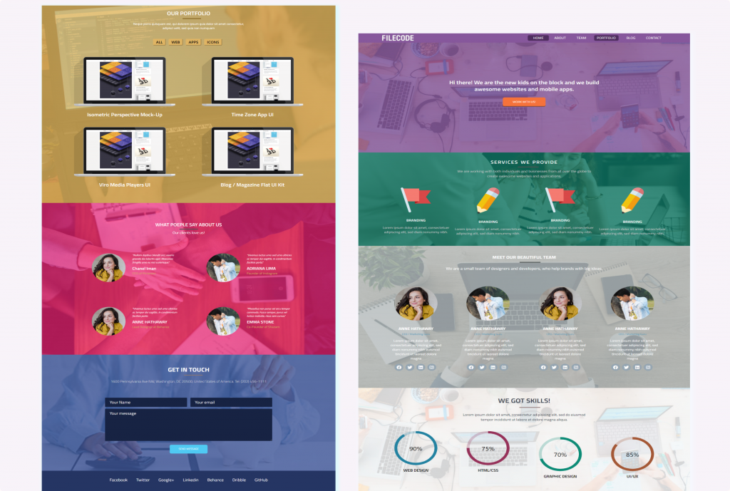 Filecode Portfolio Website Design For Your Business